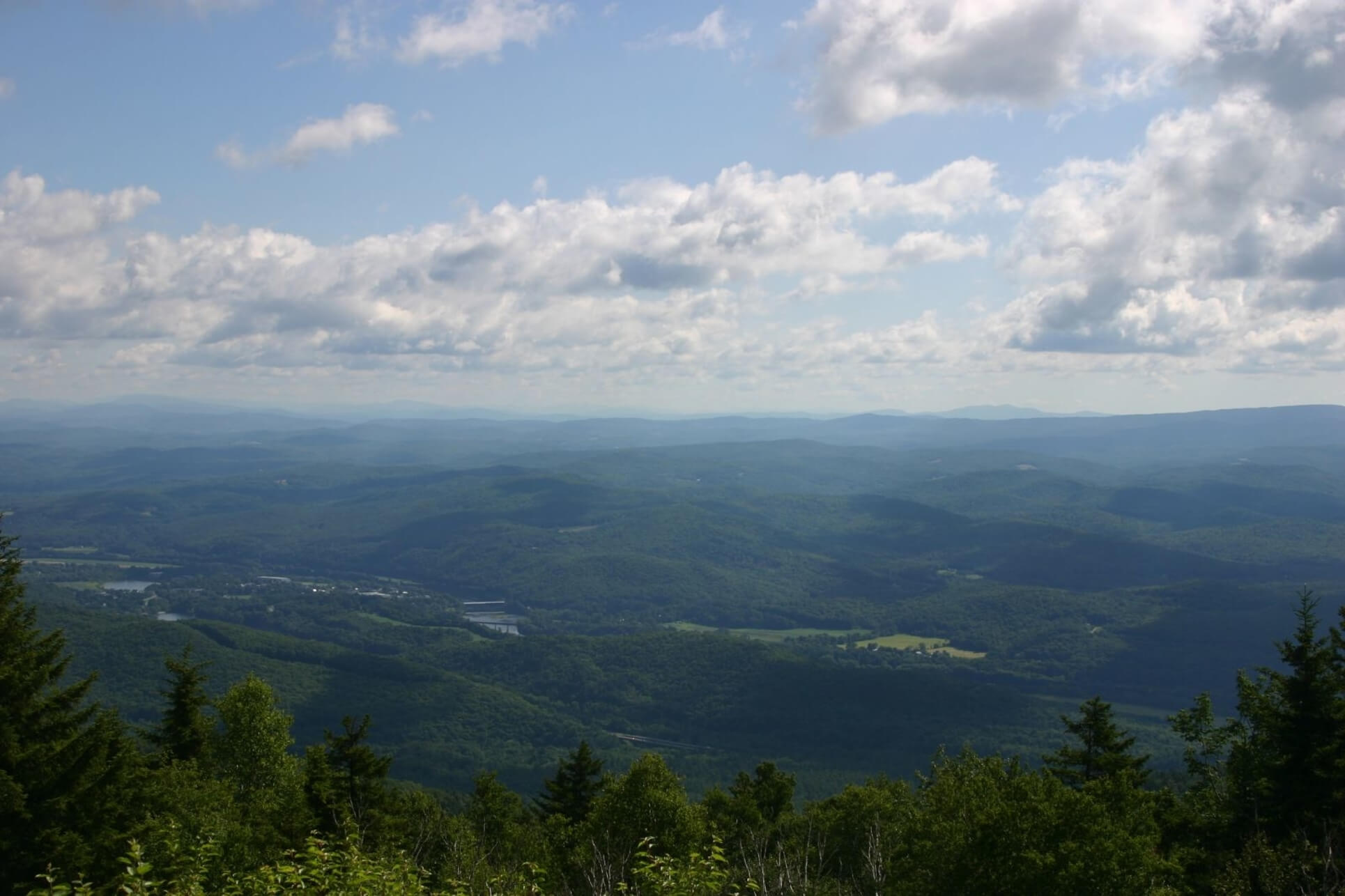 View from the peak of Mt Ascutney