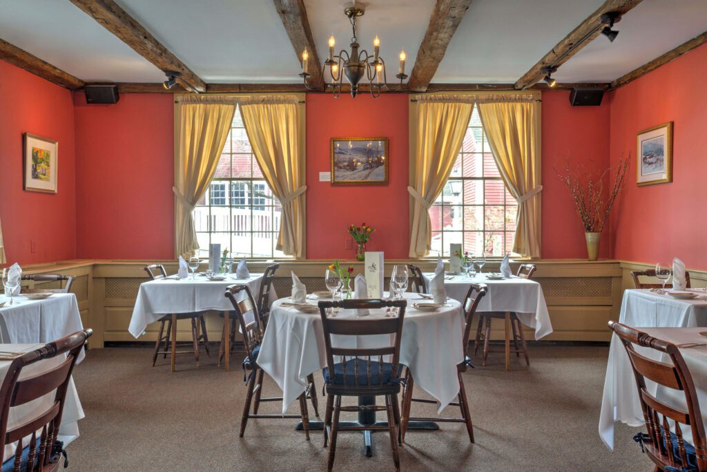 A view towards the windows in our main dining room.