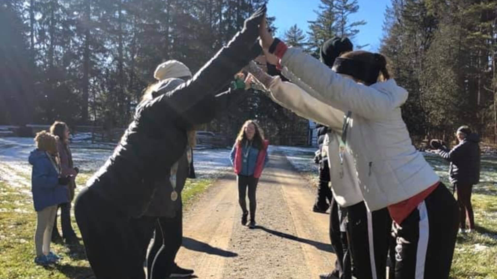 Girls on the run at parkrun
