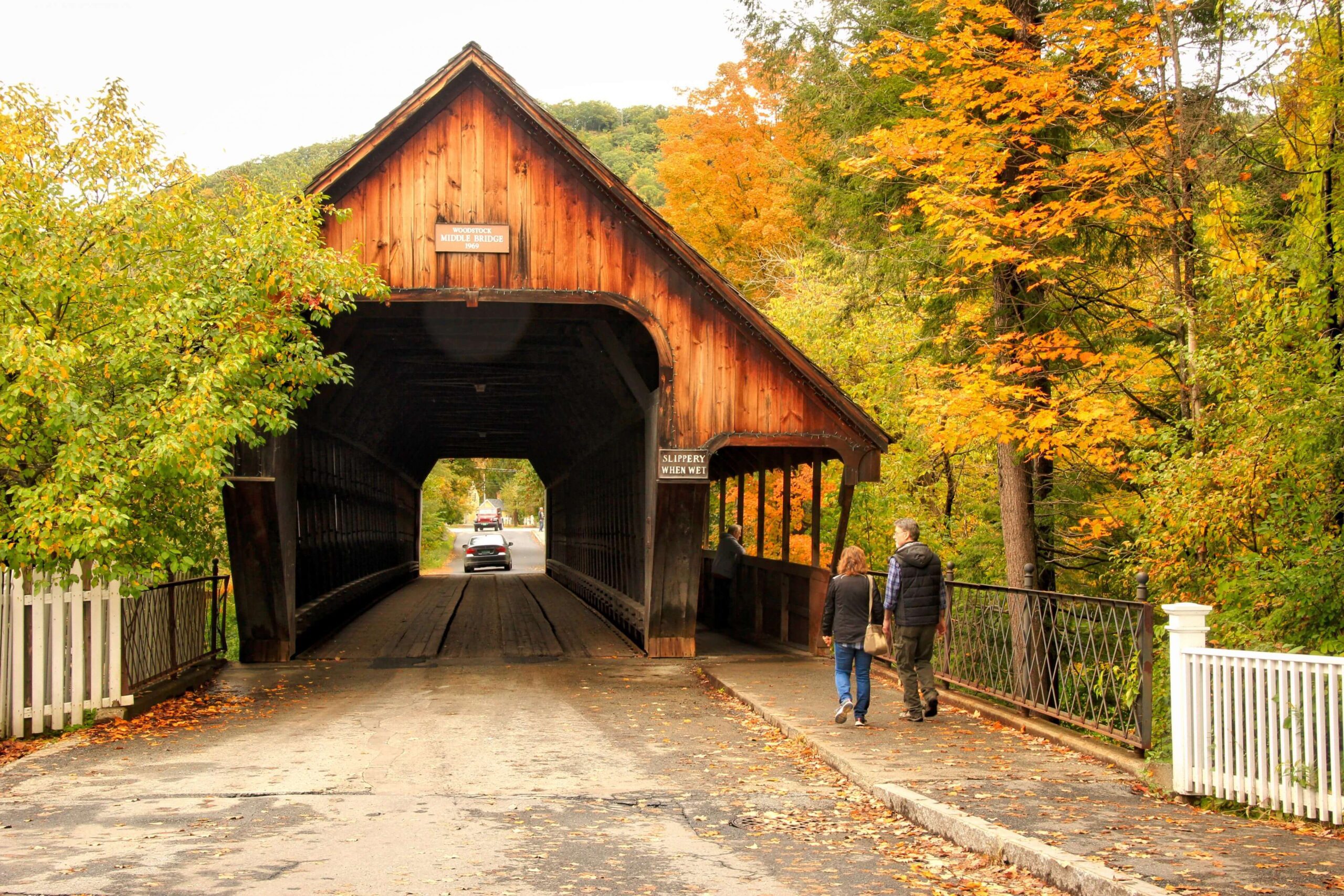 Middle Covered Bridge fall foliage
