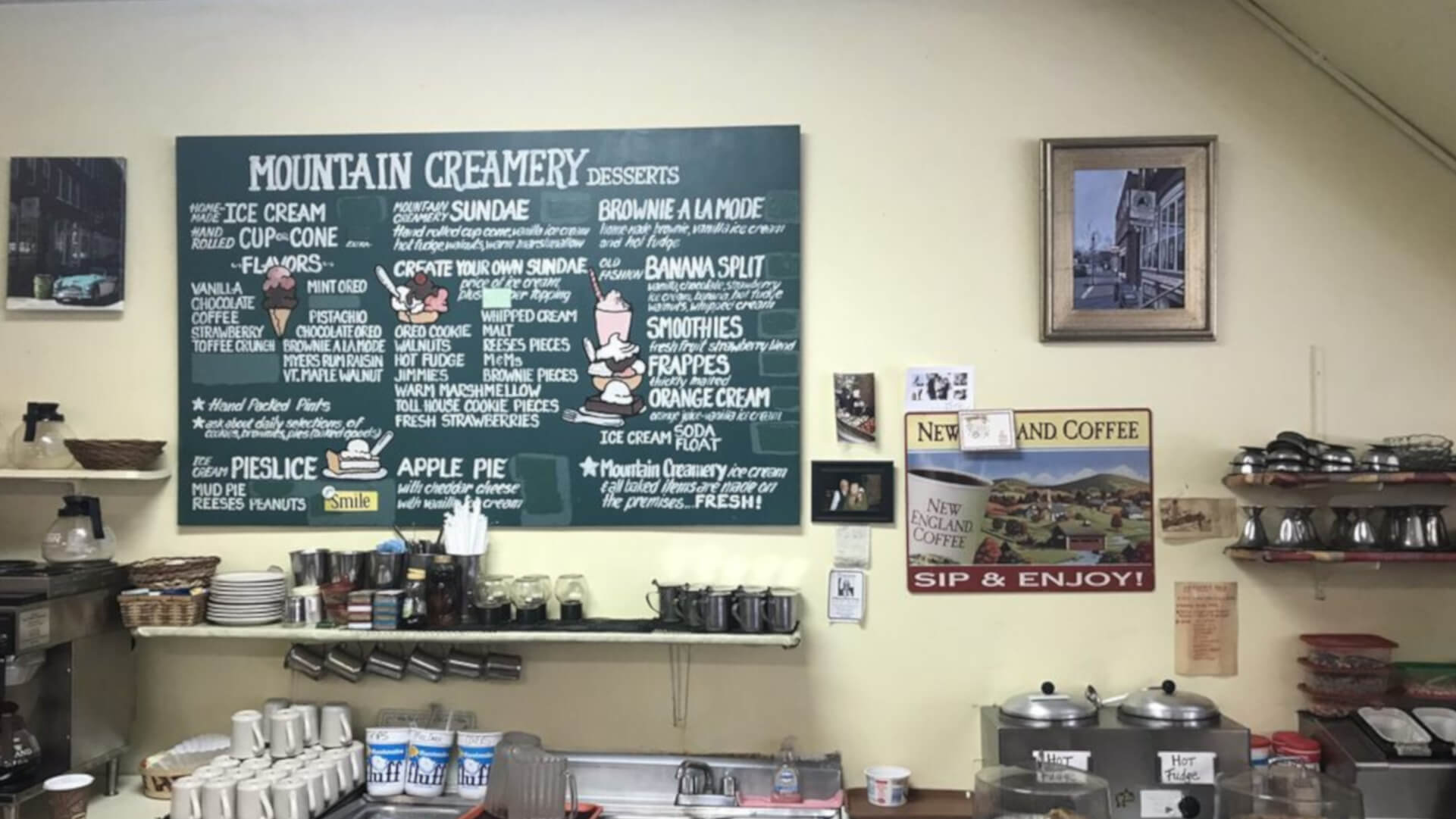 Mountain Creamery Menu